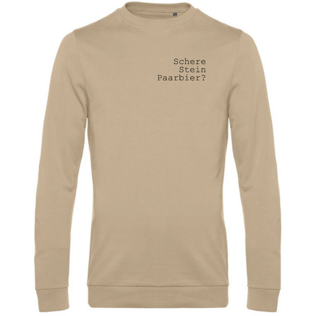 Schere Stein Paarbier? - Herren Sweatshirt