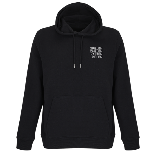 Grillen Chillen Kasten Killen - Unisex Bio Hoodie
