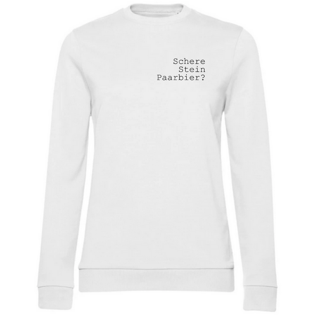 Schere Stein Paarbier? - Damen Sweatshirt