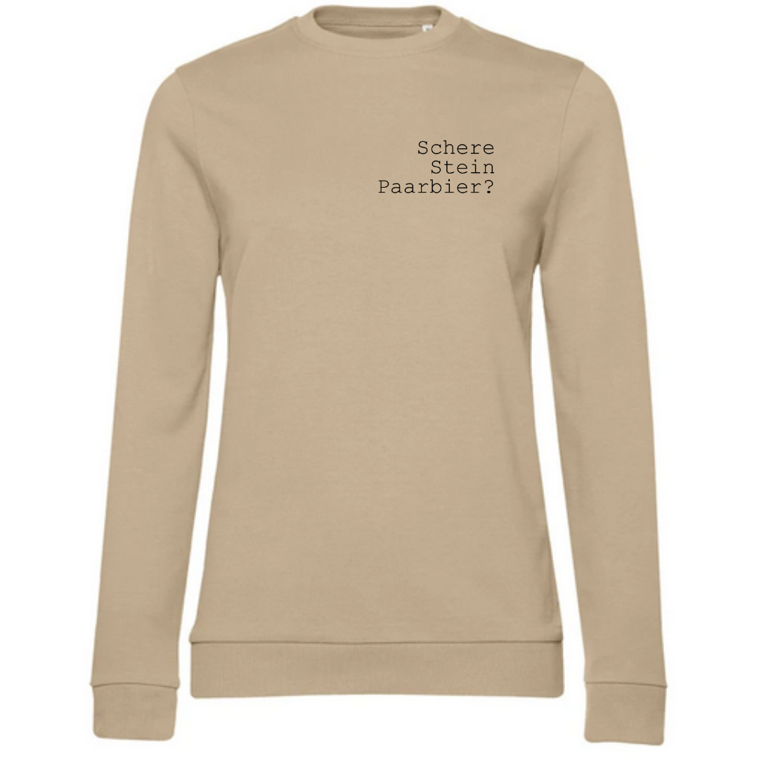 Schere Stein Paarbier? - Damen Sweatshirt