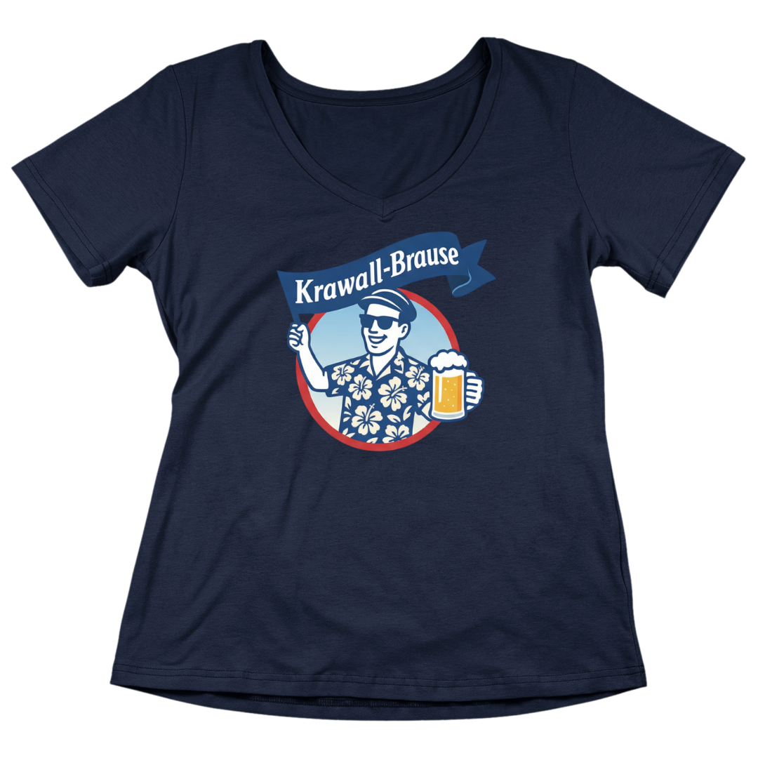 Krawall Brause - V-Ausschnitt Damenshirt