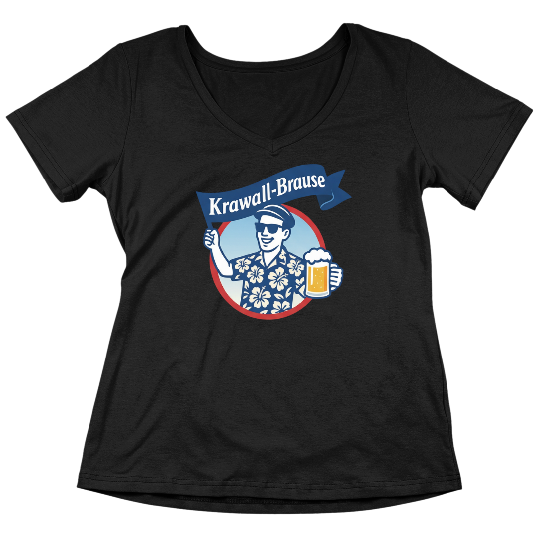 Krawall Brause - V-Ausschnitt Damenshirt