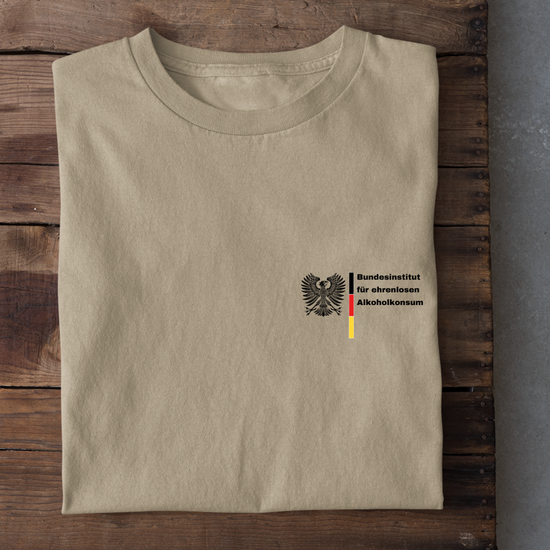 Bundesinstitut für ehrenlosen Alkoholkonsum - Herren Bio-Baumwolle T-Shirt