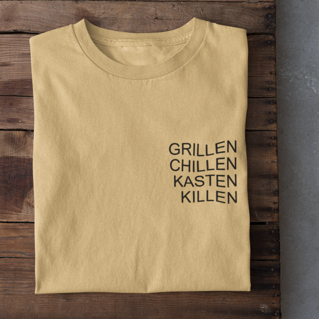 Grillen Chillen Kasten Killen - Herrenshirt