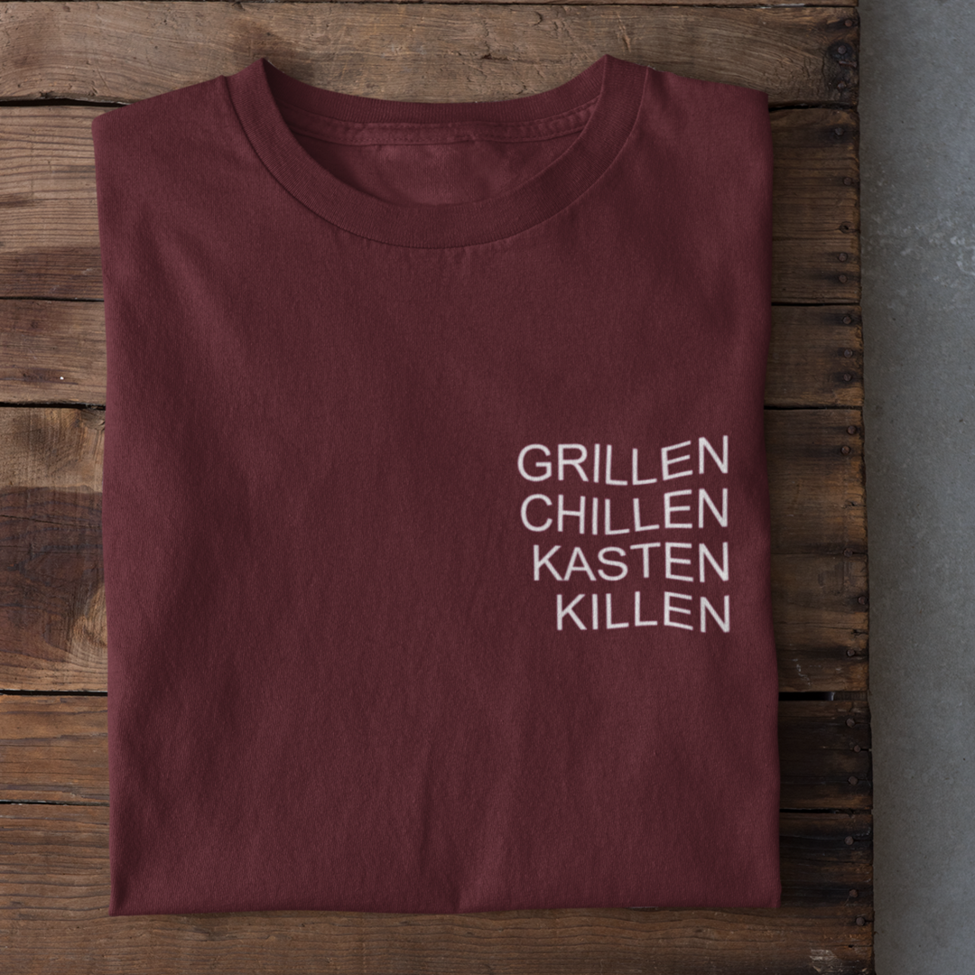 Grillen Chillen Kasten Killen - Herrenshirt