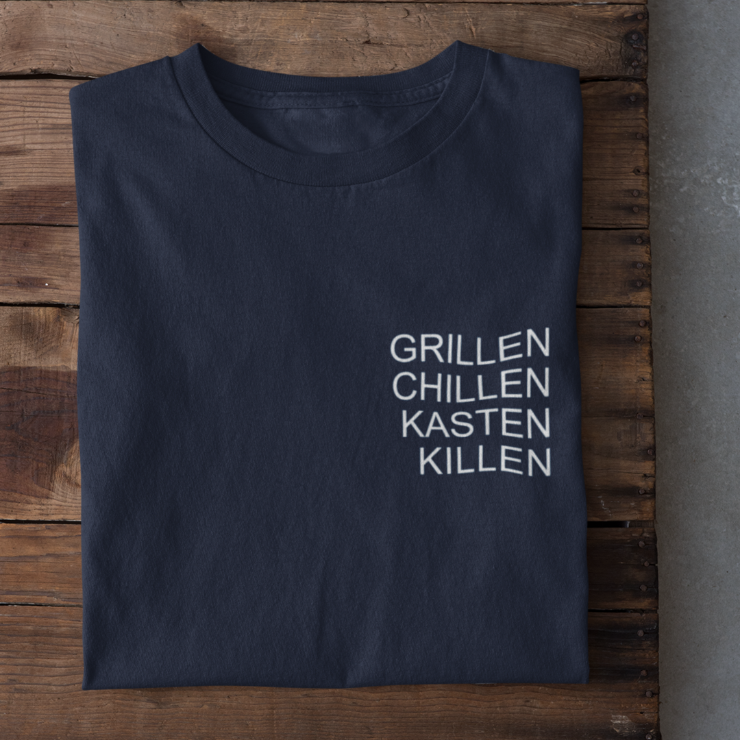 Grillen Chillen Kasten Killen - Herrenshirt