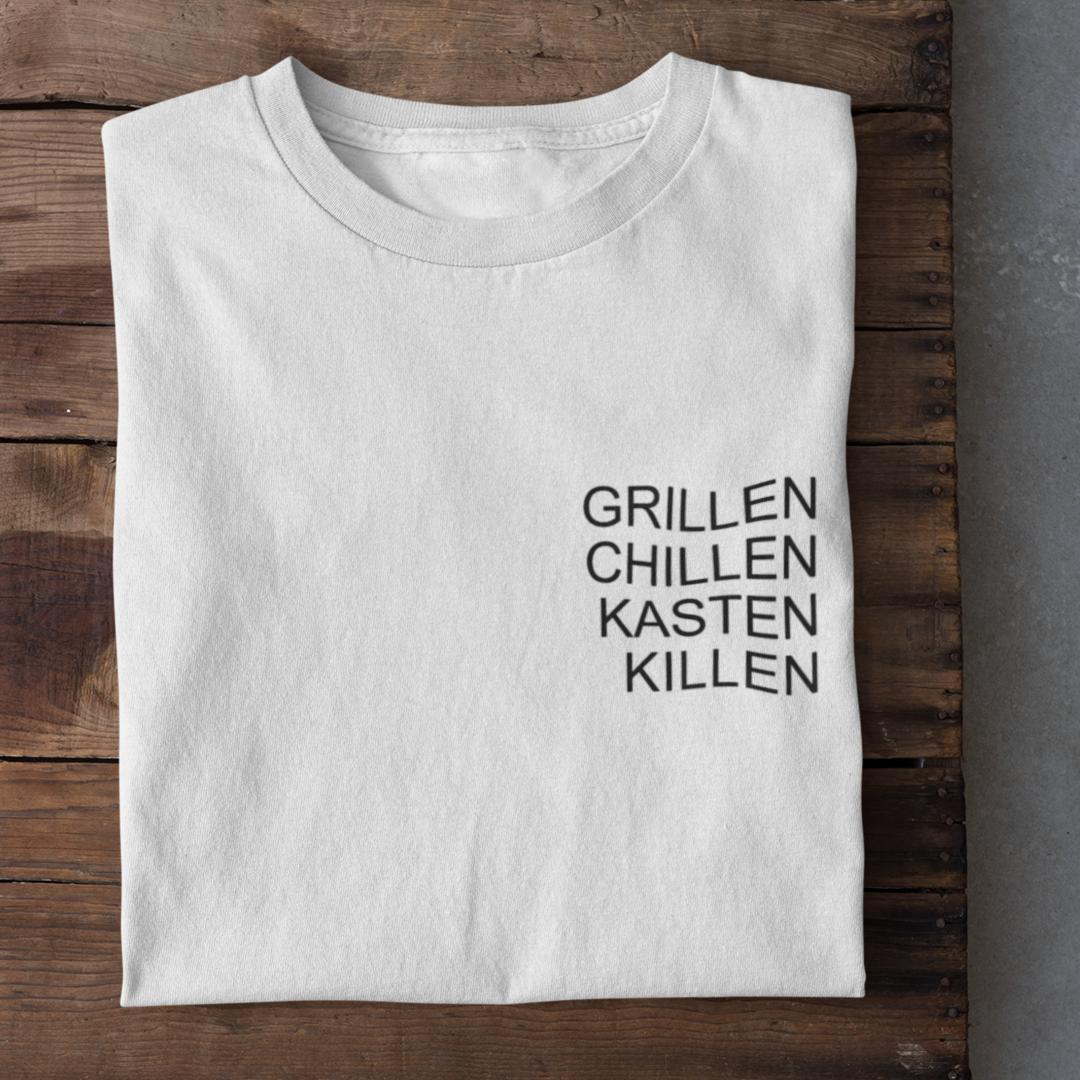 Grillen Chillen Kasten Killen - Herrenshirt