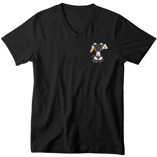 Beer Mouse - V-Ausschnitt Herrenshirt
