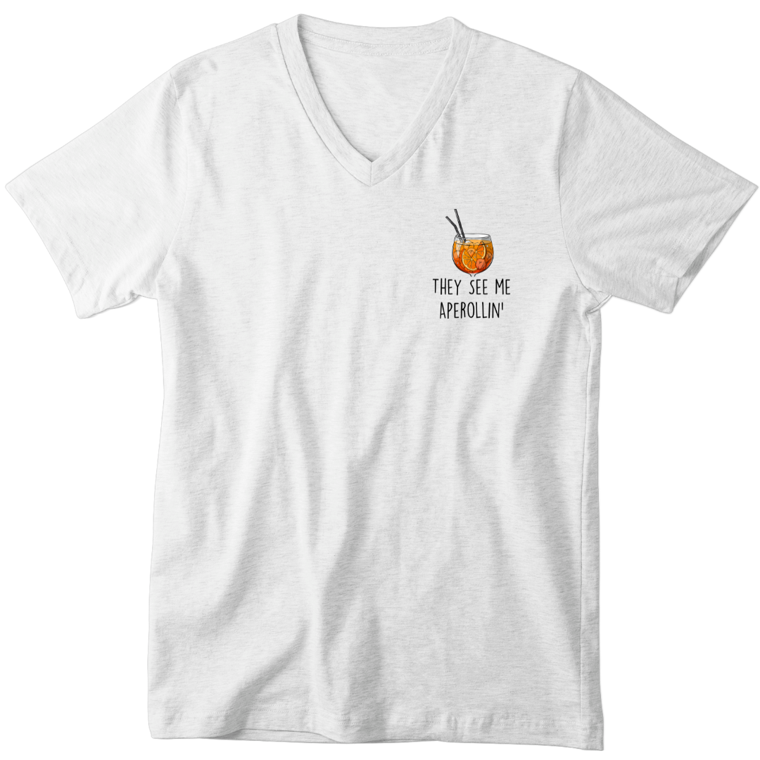 They see me Aperollin' - V-Ausschnitt Herrenshirt