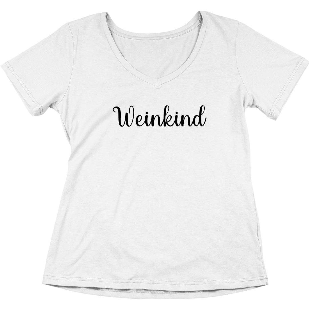 Weinkind - V-Ausschnitt Damenshirt