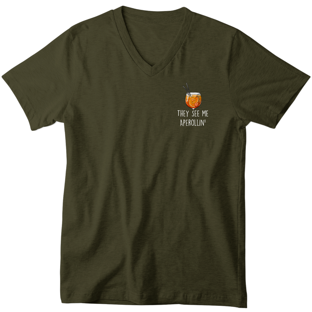 They see me Aperollin' - V-Ausschnitt Herrenshirt