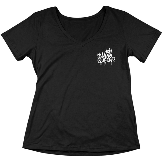 Wine Queen - V-Ausschnitt Damenshirt