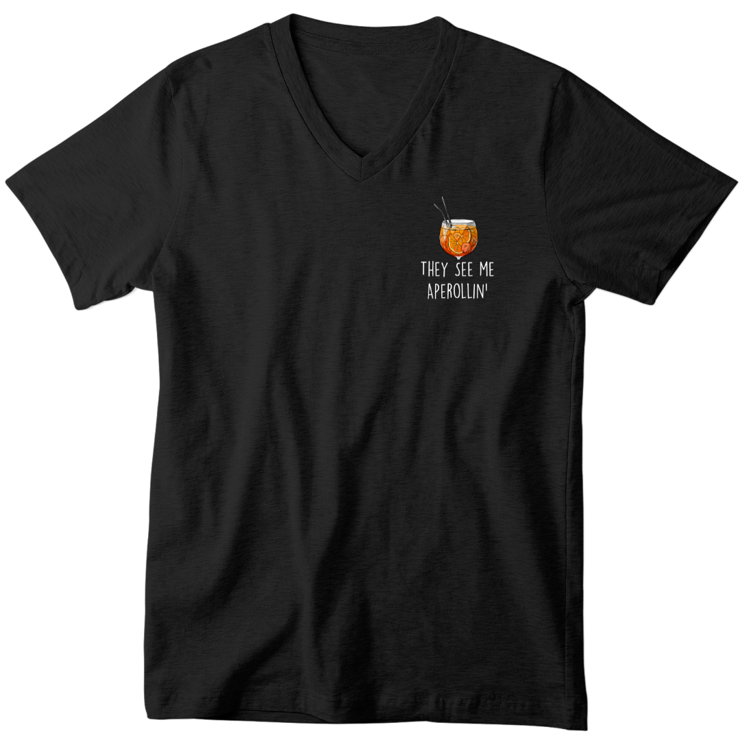 They see me Aperollin' - V-Ausschnitt Herrenshirt