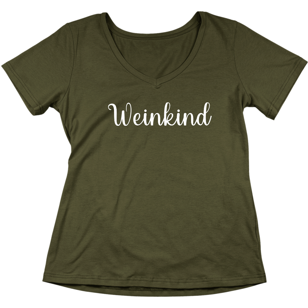 Weinkind - V-Ausschnitt Damenshirt
