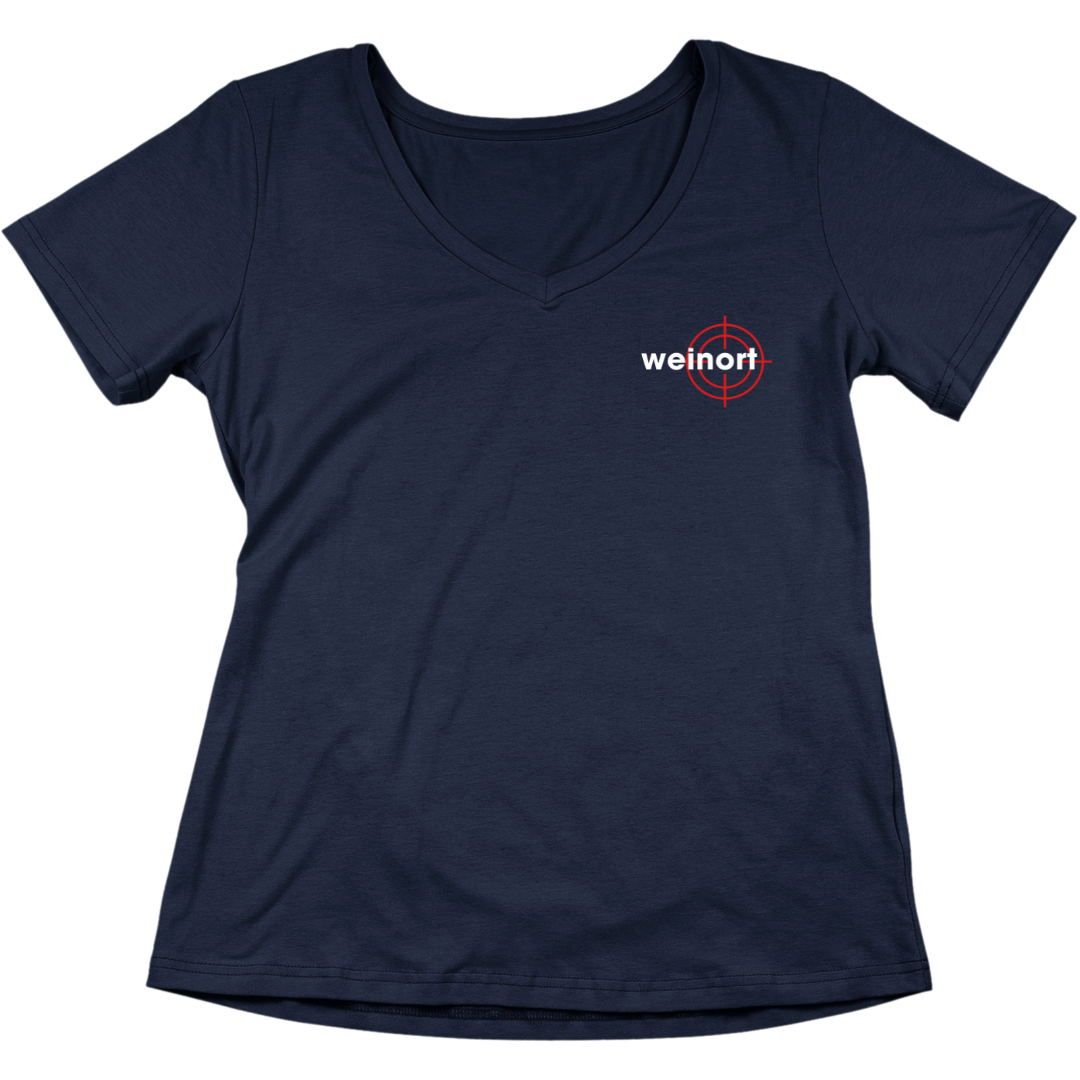 Weinort - V-Ausschnitt Damenshirt