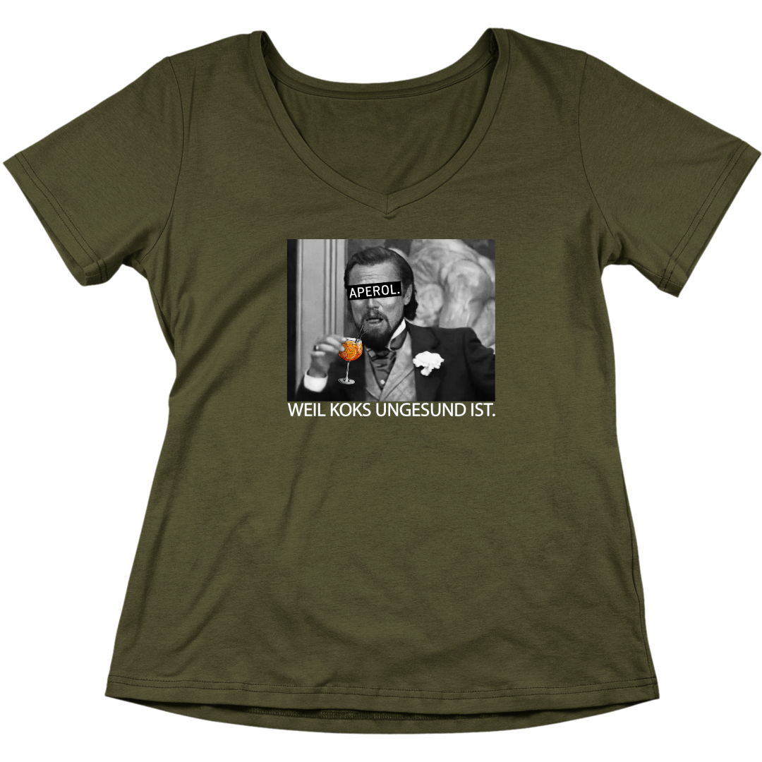 Aperol DiCaprio - V-Ausschnitt Damenshirt