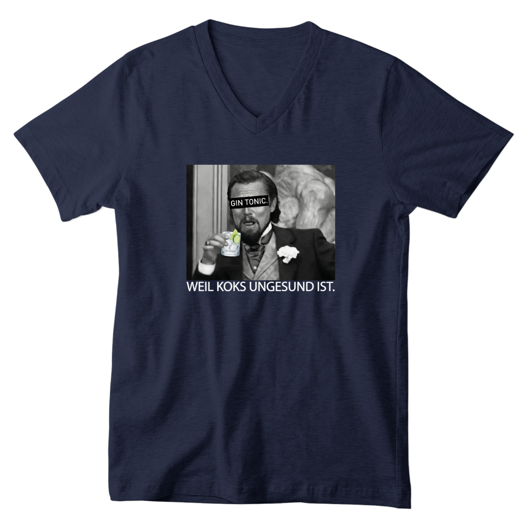 Gin Tonic DiCaprio - V-Ausschnitt Herrenshirt