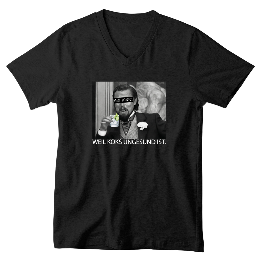 Gin Tonic DiCaprio - V-Ausschnitt Herrenshirt