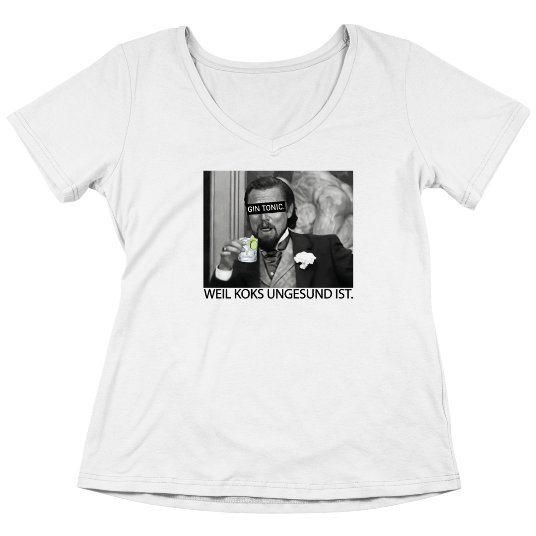Gin Tonic DiCaprio - V-Ausschnitt Damenshirt