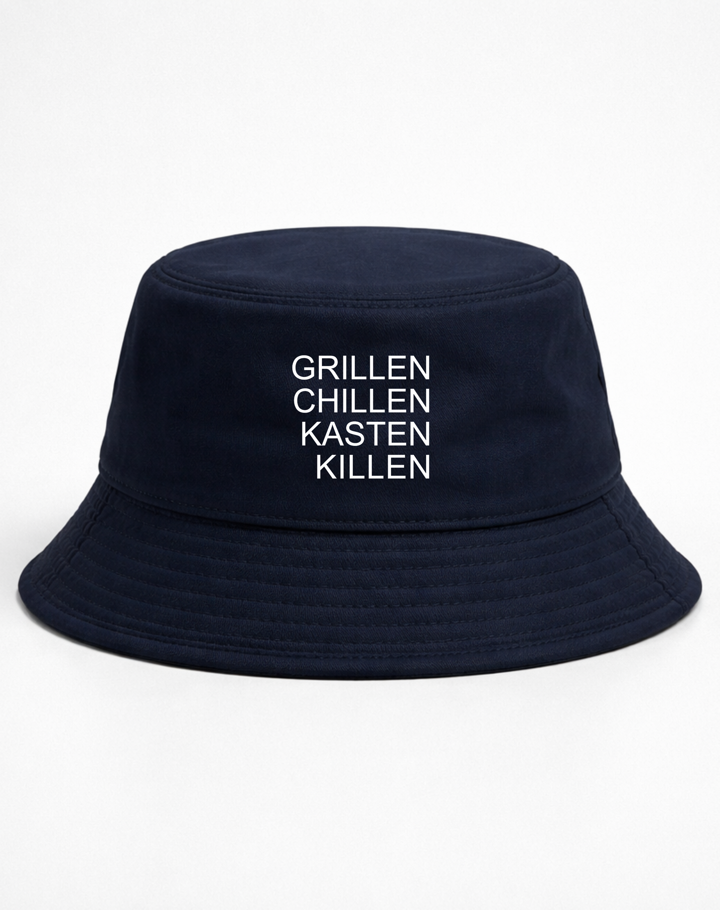 Grillen, Chillen, Kasten, Killen - Bucket Hat