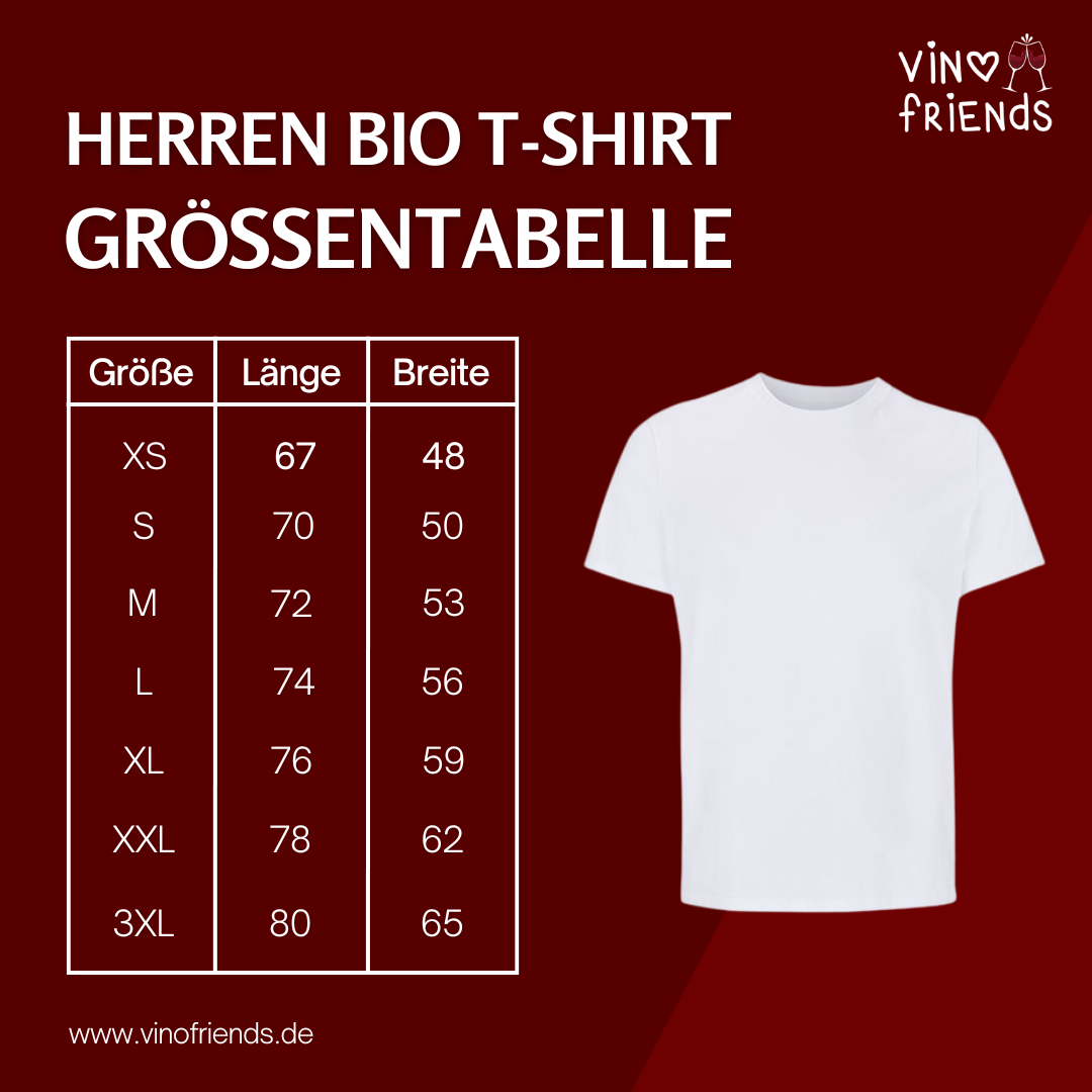 Zu Vino sag ich nie no - Herren Bio-Baumwolle T-Shirt