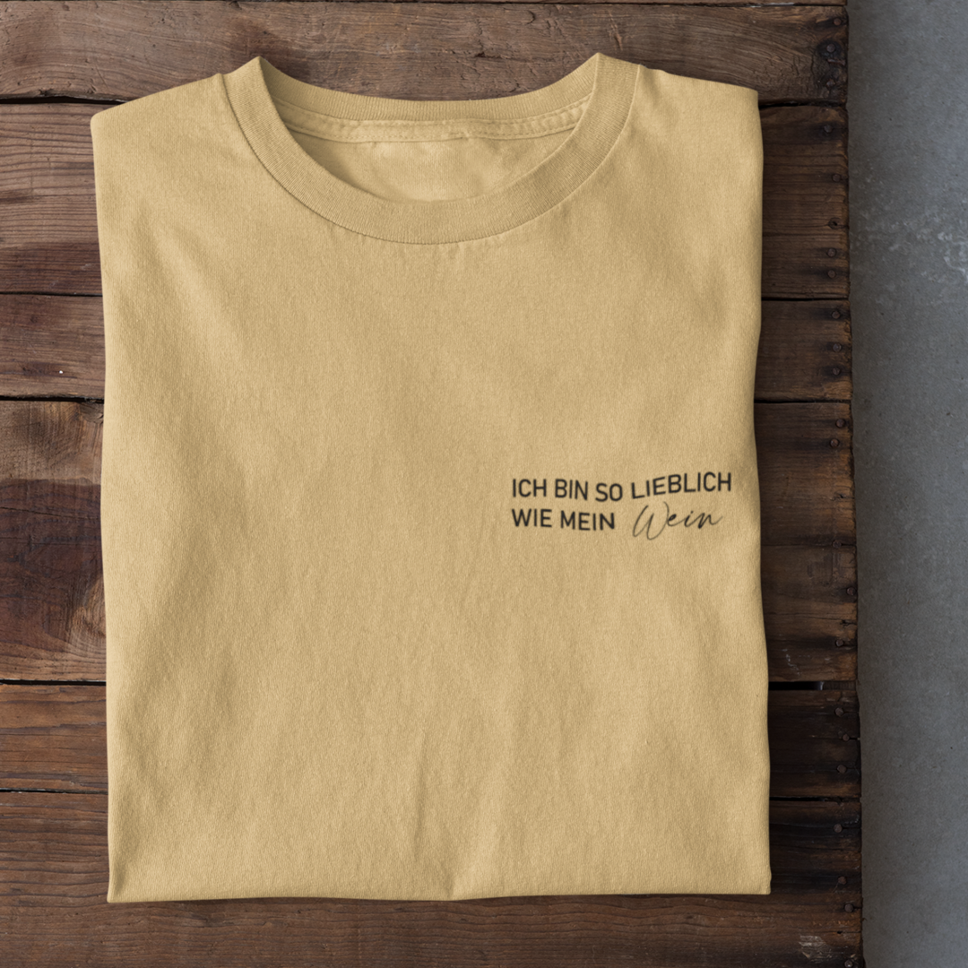 Ich bin so lieblich wie mein Wein - Herrenshirt