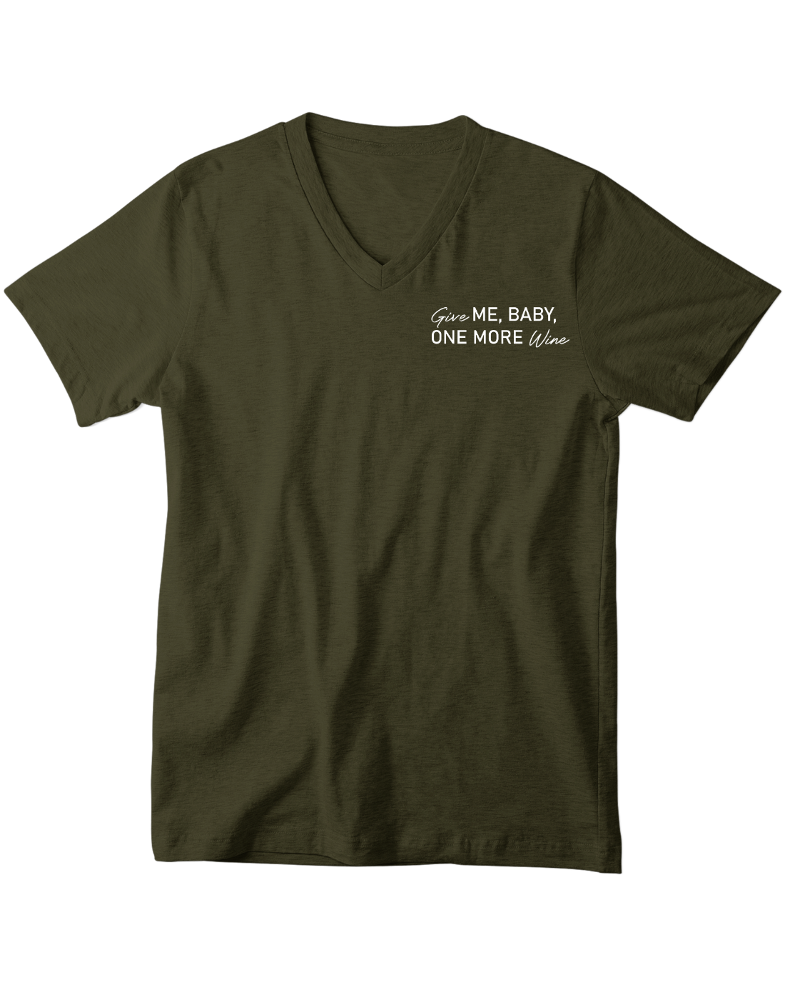 Give ME, BABY, ONE MORE Wine - V-Ausschnitt Herrenshirt