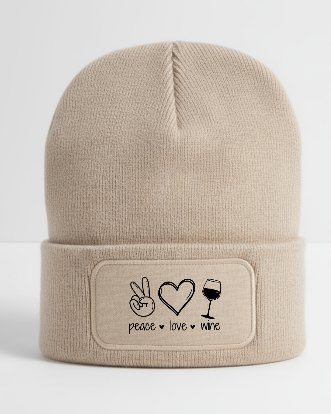 Peace Love Wine - Beanie