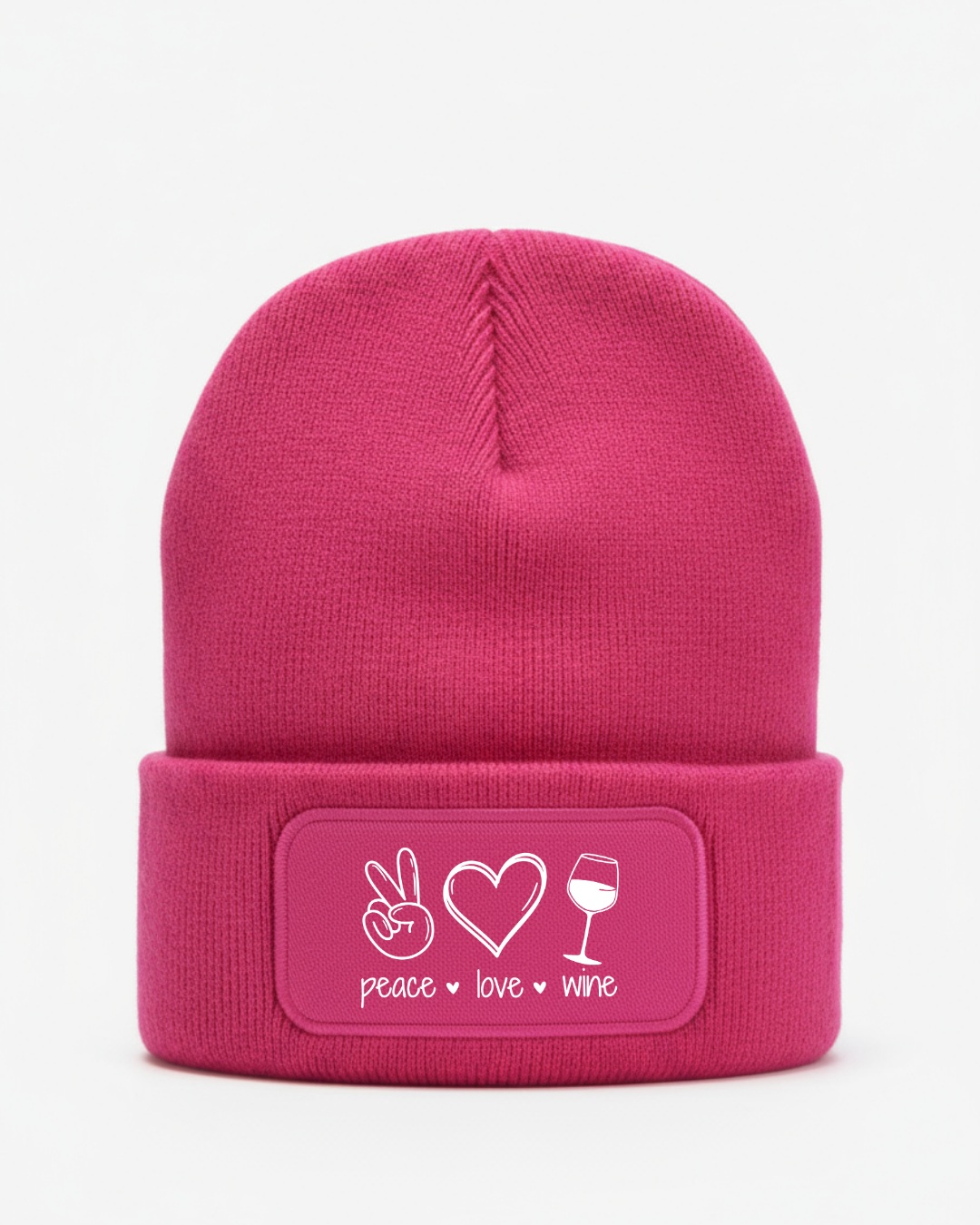 Peace Love Wine - Beanie