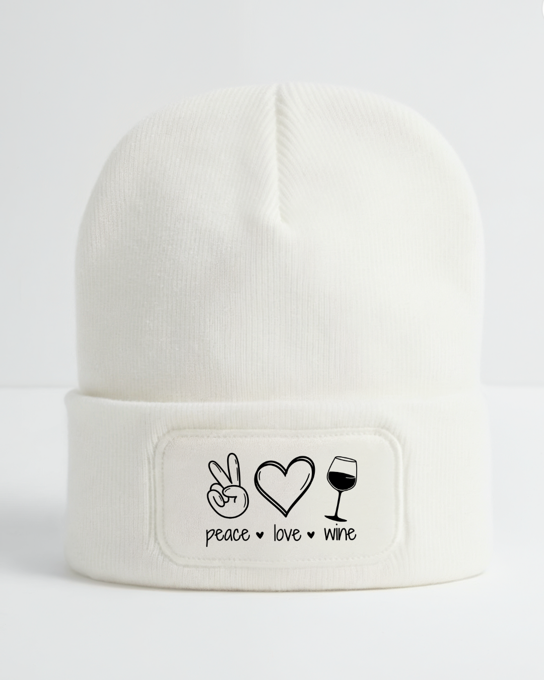 Peace Love Wine - Beanie