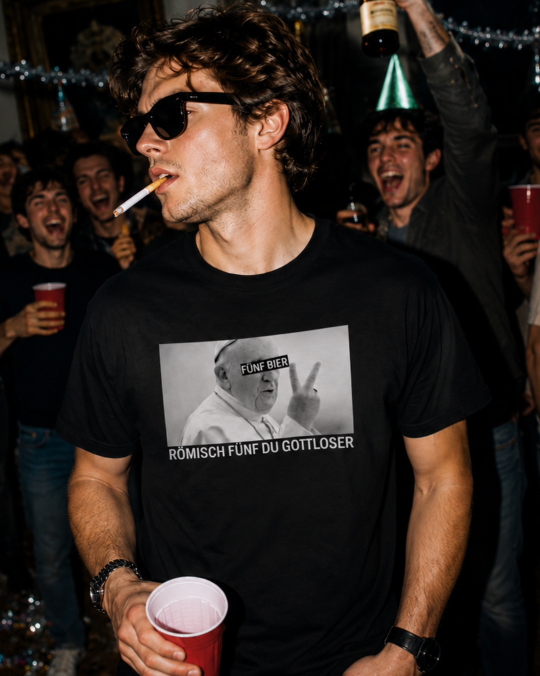 Römisch fünf du Gottloser - Herrenshirt