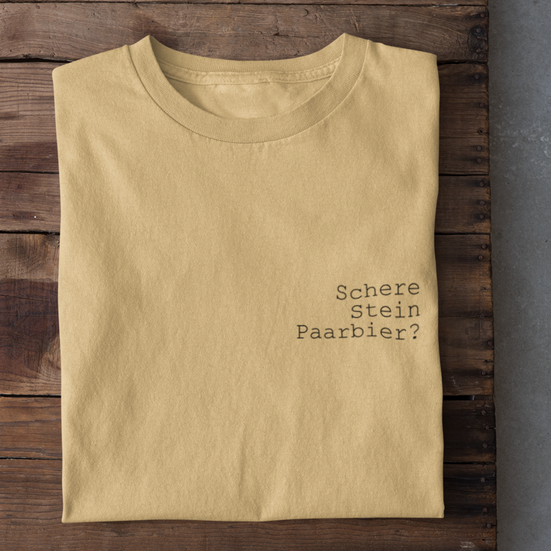 Schere Stein Paarbier? - Herrenshirt