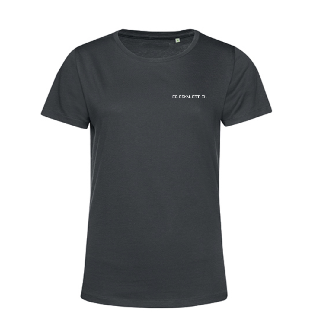 SALE - ES. ESKALIERT. EH - Herren Organic T-Shirt dunkelgrau