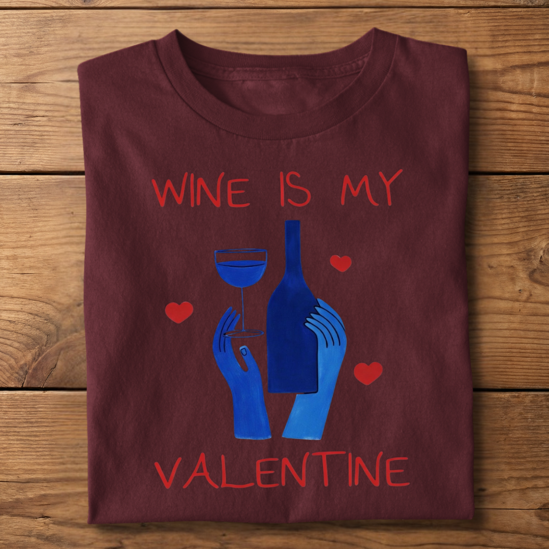Wine is my Valentine - Damenshirt